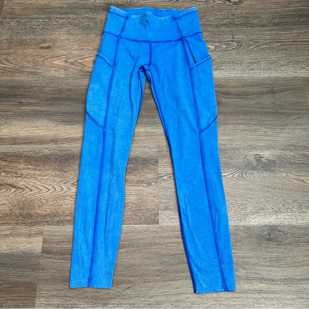 Lululemon Fast and Free High Rise Tight
25" *Ice Dye Ice Wash Cerulean Blue 4